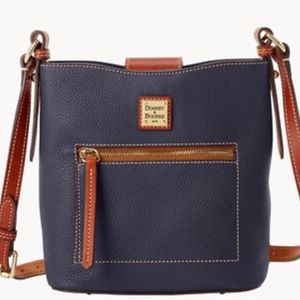 Dooney and Bourke small pebbles leather navy Ridley